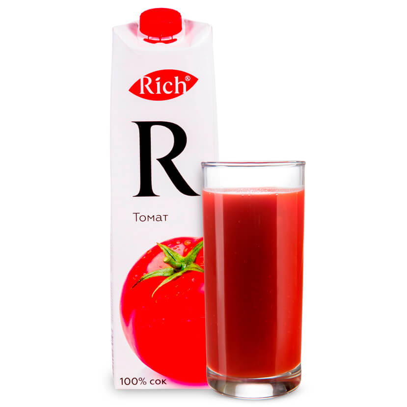 Сок "Рич" томатный 1л.. Сок Rich томатный 1 л. Сок "Рич" томат, 1 л. Rich сок Rich томат 1л. Состав сока рич
